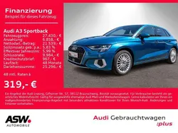 Blau Gebraucht 2021 Audi A3 Sportback Advanced Plus Limousine | 27.430 € (Fairer Preis)