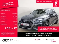 Grau Gebraucht 2024 Audi A3 Sportback S-Line Limousine | 37.970 € (Fairer Preis)