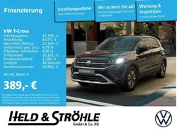 Schwarz Neu 2025 VW T-Cross Life SUV | 32.308 € (Teuer)