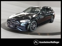 Schwarz metalliclack obsidians Gebraucht 2024 Mercedes C300 Night Kombi | 50.779 € (Teuer)