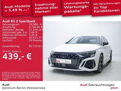 Gletscherweiß metallic Gebraucht 2024 Audi RS3 Sport Limousine | 55.989 € (Superpreis)