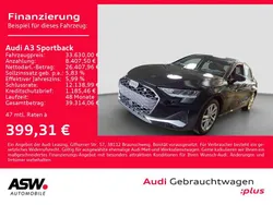 Mythosschwarz metallic Gebraucht 2024 Audi A3 Advanced Plus Limousine | 33.630 € (Guter Preis)