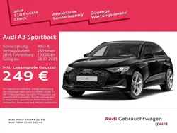 Mythosschwarz metallic Gebraucht 2024 Audi A3 Sportback Ambiente Kombi | 36.490 € (Etwas zu teuer)