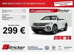 Pure white uni / schwarz Neu 2025 VW T-Roc Cabriolet R-line Cabrio | 39.990 € (Superpreis)