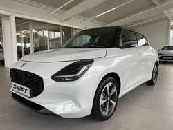 Pure white pearl/mineral gray Gebraucht 2025 Suzuki Swift Comfort+ Kleinwagen | 21.200 € (Teuer)
