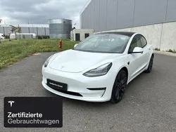 Weiß Gebraucht 2021 Tesla Model 3 Performance Limousine | 31.600 € (Fairer Preis)