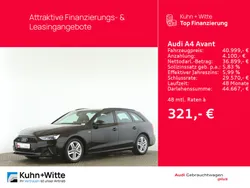 Mythosschwarz metallic Gebraucht 2024 Audi A4 S-Line Kombi | 44.725 € (Teuer)