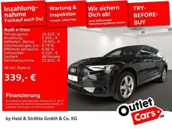 Mythosschwarz metallic Gebraucht 2021 Audi e-tron Advanced Plus SUV | 25.420 € (Guter Preis)
