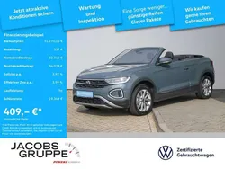 Blau Gebraucht 2024 VW T-Roc Cabriolet Style Cabrio | 31.270 € (Etwas zu teuer)