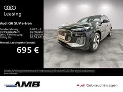 Mythosschwarz metallic Gebraucht 2024 Audi Q6 e-tron S-Line SUV | 66.970 € (Superpreis)