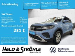 Clear blue metallic (metallic) Gebraucht 2024 VW T-Cross Life SUV | 22.320 € (Fairer Preis)