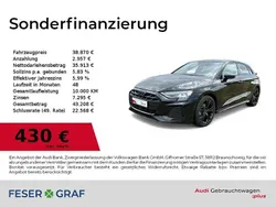 Mythosschwarz metallic Gebraucht 2024 Audi A3 S-Line Limousine | 38.870 € (Teuer)