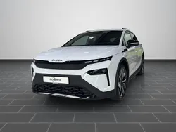 Moonweiß perleffekt (metallic) Gebraucht 2025 Skoda Elroq SportLine SUV | 44.700 € (Guter Preis)