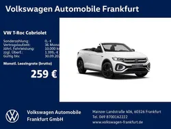 Weiß Neu 2025 VW T-Roc Cabriolet R-line Cabrio | 39.980 € (Superpreis)
