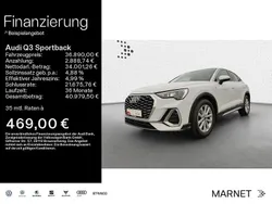 Weiß Gebraucht 2022 Audi Q3 Sportback S-Line SUV | 36.890 € (Fairer Preis)