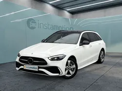 Weiß Gebraucht 2023 Mercedes C300e AMG line Kombi | 41.300 € (Teuer)