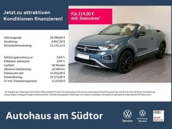 Blau Gebraucht 2022 VW T-Roc Cabriolet Style Cabrio | 29.980 € (Fairer Preis)