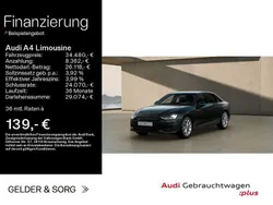 Mythosschwarz metallic Gebraucht 2024 Audi A4 Advanced Plus Limousine | 34.480 € (Guter Preis)