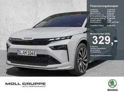 Stahlgrau Gebraucht 2025 Skoda Enyaq iV SportLine SUV | 53.980 € (Etwas zu teuer)
