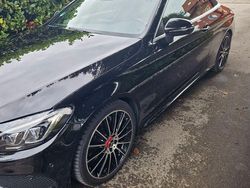 Schwarz Gebraucht 2017 Mercedes C180 AMG line Cabrio | 26.500 € (Fairer Preis)