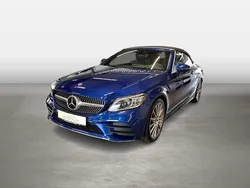 Blau Gebraucht 2020 Mercedes C300 AMG line Cabrio | 43.200 € (Etwas zu teuer)
