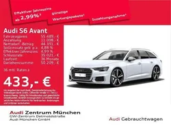 Gletscherweiß metallic Gebraucht 2022 Audi S6 Ambiente Kombi | 53.949 € (Superpreis)