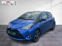Titanblau metallic, mysticschw Gebraucht 2019 Toyota Yaris Style Kleinwagen | 14.350 € (Fairer Preis)