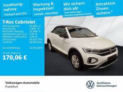 Pure white/schwarz Gebraucht 2025 VW T-Roc Cabriolet Goal Cabrio | 29.480 € (Superpreis)
