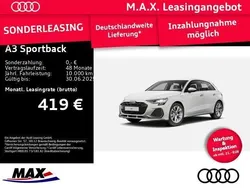 Weiß Neu 2024 Audi A3 Sportback e-tron S-Line Limousine | 35.600 €