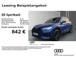 Blau Gebraucht 2024 Audi Q5 Sportback S-Line SUV | 72.366 €