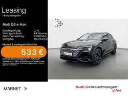 Mythosschwarz metallic Gebraucht 2024 Audi Q8 e-tron Advanced Plus SUV | 62.490 € (Guter Preis)