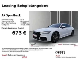 Weiß Gebraucht 2024 Audi A7 Sportback S-Line Kleinwagen | 64.895 € (Fairer Preis)