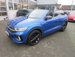 Ravennablau schwarz (metallic) Gebraucht 2023 VW T-Roc Cabriolet R-line Cabrio | 29.788 € (Fairer Preis)