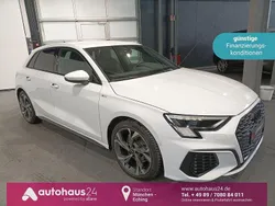 Weiß Gebraucht 2024 Audi A3 Sportback S-Line Limousine | 33.660 € (Superpreis)