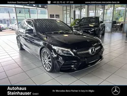 Lack obsidianschwarz Gebraucht 2019 Mercedes C400 AMG line Kombi | 31.900 € (Fairer Preis)