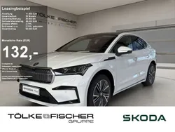 Moon weiss metallic Gebraucht 2024 Skoda Enyaq iV SportLine SUV | 52.222 € (Superpreis)
