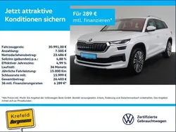 Weiss / moonweiß perleffekt Gebraucht 2022 Skoda Kodiaq LAURIN & KLEMENT SUV | 30.991 € (Guter Preis)