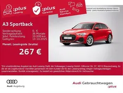 Rot Gebraucht 2024 Audi A3 Sportback S-Line Limousine | 33.490 € (Fairer Preis)