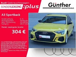 Pythongelb metallic Gebraucht 2024 Audi A3 Sportback e-tron S-Line Limousine | 38.000 € (Teuer)