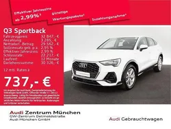 Ibisweiß Gebraucht 2022 Audi Q3 Sportback Design SUV | 32.847 € (Guter Preis)