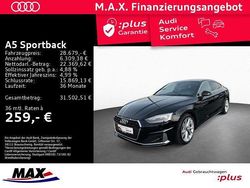 Schwarz Gebraucht 2021 Audi A5 Sportback Advanced Kleinwagen | 28.679 € (Superpreis)