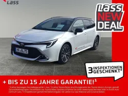 Platinweiss metallic, dach sch Gebraucht 2025 Toyota Corolla Kombi | 36.980 € (Teuer)