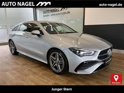Lack hightechsilber Gebraucht 2024 Mercedes CLA200 Shooting Brake AMG line Kombi | 33.399 € (Fairer Preis)