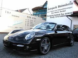 Basaltschwarzmetallic (metallic) Gebraucht 2008 Porsche 997 Turbo Cabrio | 61.999 € (Superpreis)