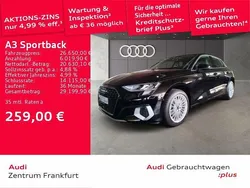 Schwarz Gebraucht 2024 Audi A3 Sportback Advanced Limousine | 26.650 € (Guter Preis)