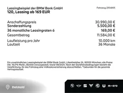 Schwarz (schwarz) Neu 2025 BMW 120 Comfort Edition Kleinwagen | 30.990 € (Superpreis)