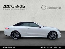 Designo diamantweiß bright Gebraucht 2017 Mercedes E300 AMG line Cabrio | 39.995 € (Fairer Preis)