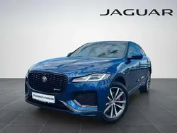 Blau (bluefire blue) Gebraucht 2021 Jaguar F-Pace R-Dynamic SUV | 42.949 € (Etwas zu teuer)