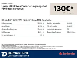 Blau Gebraucht 2018 Hyundai Kona Select SUV | 13.990 € (Guter Preis)