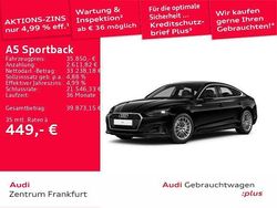 Schwarz Gebraucht 2024 Audi A5 Sportback Kleinwagen | 35.850 € (Superpreis)